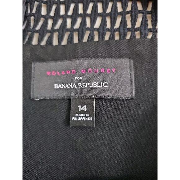 Roland Mouret Dress for Banana Republic Black Bodycon Dress Size 14 Unlined. - Picture 2 of 10